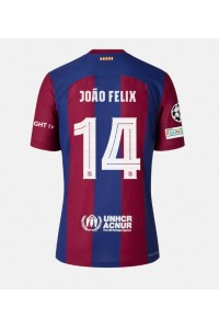 Fotbalové Dres Barcelona Joao Felix #14 Domácí Oblečení 2023-24 Krátký Rukáv